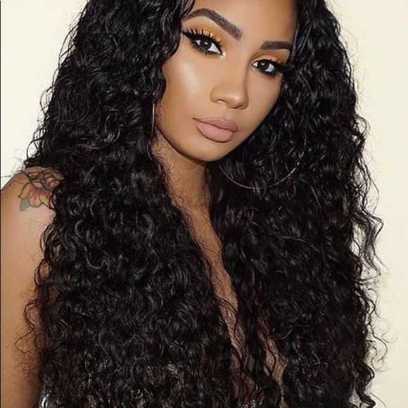 24” Spanish Curl Front Lace Wig Unit Human Hair main image 6